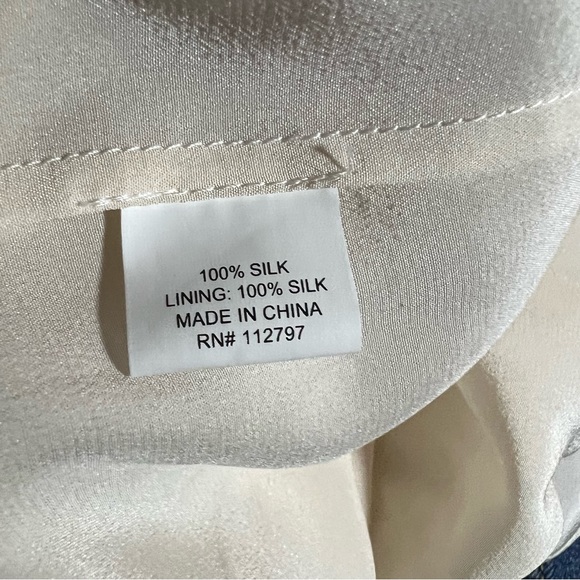 Miguelina Alexis Caftan Dress Size Large New Silk Crepe - Picture 11 of 14